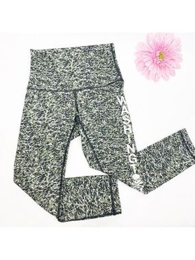 Lululemon X Soulcycle Wunder Under Crop High Rise Washington DC Olive Green